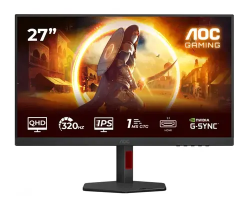 Monitor Gaming Fast IPS LED AOC 31.5inch U32G4U, UHD (3840 x 2160), HDMI, DisplayPort, Pivot, 160 Hz, 0.5 ms (Negru)