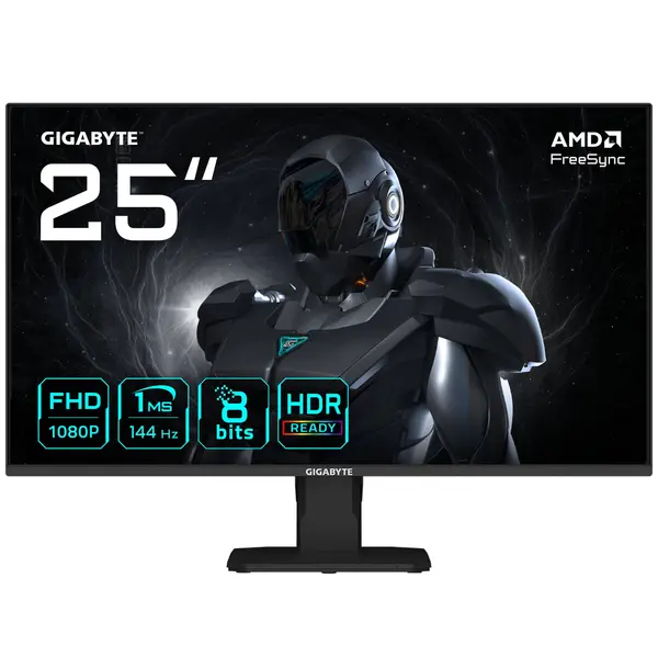 Monitor gaming Gigabyte – GS25F14, 24,5'', 144Hz, 1ms, IPS, FreeSync