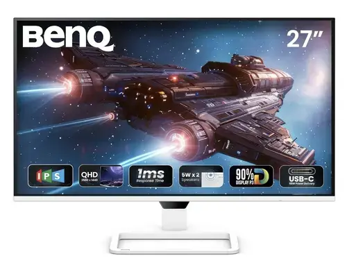 Monitor Gaming IPS LED BenQ 27inch EW270Q, QHD (2560 x 1440), HDMI, DisplayPort, Boxe, 200 Hz, 1 ms (Alb)