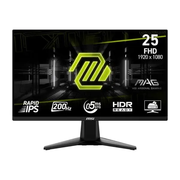 Monitor gaming MSI MAG 255F E20, 24.5'', IPS, Full HD, 200Hz, 1ms, Negru