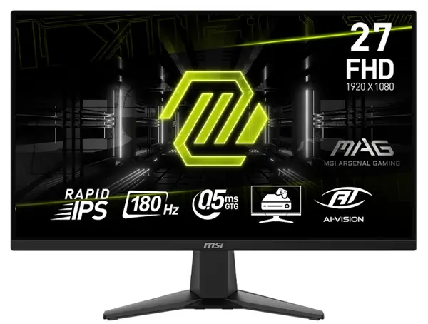 Monitor gaming MSI - MAG 275F, 27'', 180Hz, 0.5ms, negru
