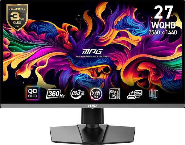 Monitor Gaming MSI - MPG 271QRX QD-OLED, 26.5'', 360Hz, 0.03 ms