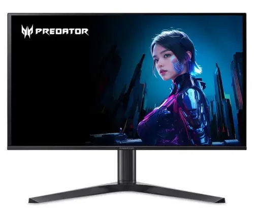 Monitor Gaming QD-OLED Acer PREDATOR 26.5inch X27, QHD (2560 x 1440), HDMI, DisplayPort, Boxe, 500 Hz, 0.03 ms (Negru)