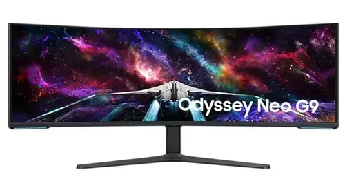 Monitor Gaming QLED Mini LED Samsung Odyssey Neo 57inch G95NC, 7680 x 2160, HDMI, DisplayPort, Ecran curbat, 240 Hz, 1 ms (Negru/Alb)