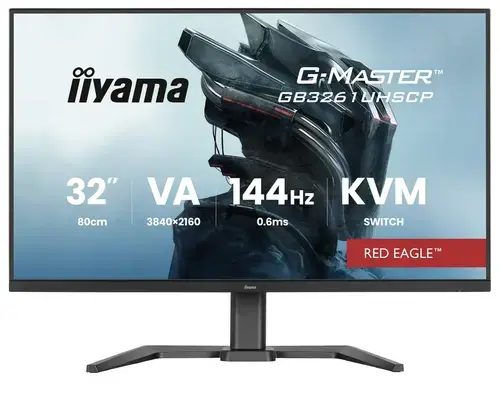 Monitor Gaming VA LED 31.5inch GB3261UHSCP-B1, UHD (3840 x 2160), HDMI, DisplayPort, Boxe, Pivot, 144 Hz, 0.6 ms (Negru)