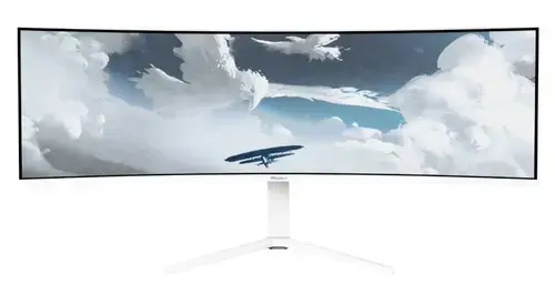 Monitor Gaming VA LED Arozzi 49inch AZ-NO-49TUW165-FST, DQHD (5120 x 1440), HDMI, DisplayPort, Ecran curbat, 165 Hz, 4 ms (Alb)