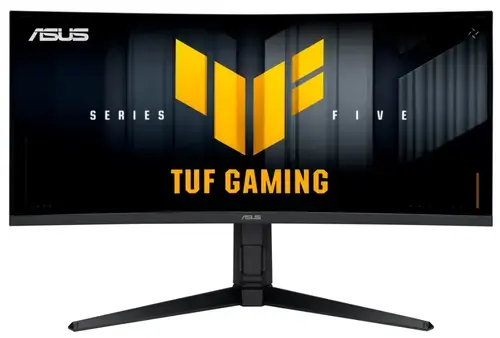 Monitor Gaming VA LED Asus 34inch VG34WQL5A, WQHD (3440 x 1440), HDMI, DisplayPort, Boxe, 200 Hz, 0.5 ms (Negru)