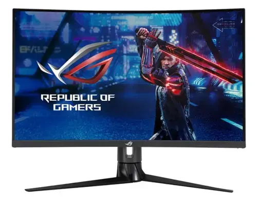 Monitor Gaming VA LED ASUS ROG Strix 31.5inch XG32VC, WQHD (2560 x 1440), HDMI, DisplayPort, Ecran Curbat, 170 Hz, 1 ms (Negru)