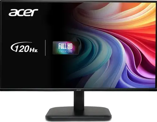 Monitor IPS LED Acer 24.5inch EK251QGBI, Full HD (1920 x 1080), VGA, HDMI, 120 Hz, 4 ms (Negru)