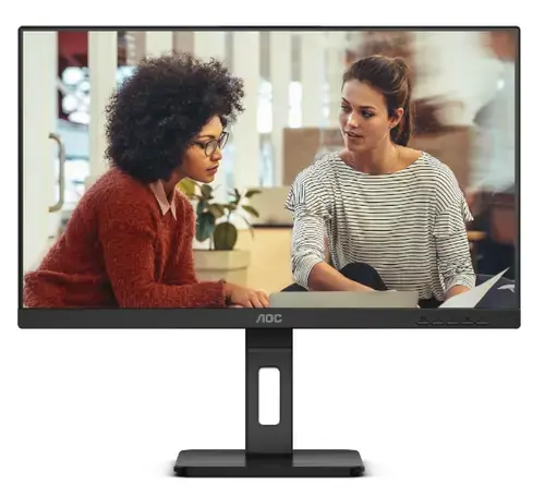 Monitor IPS LED AOC 27inch 27E3QAF, Full HD (1920 x 1080), VGA, HDMI, DisplayPort, Boxe, Pivot (Negru)