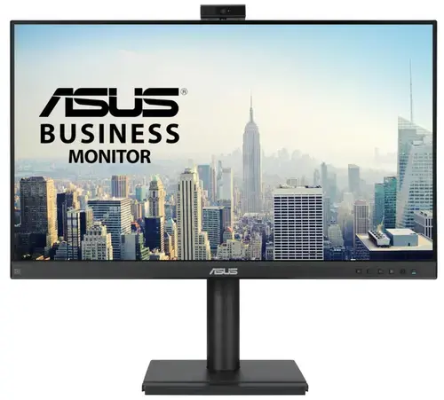 Monitor IPS LED ASUS 23.8inch BE249QFK, Full HD (1920 x 1080), VGA, HDMI, DisplayPort, Boxe, Pivot (Negru)