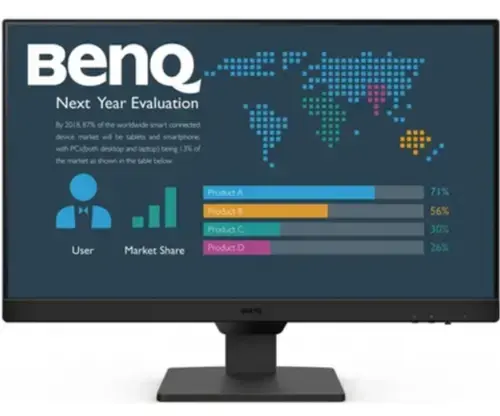 Monitor IPS LED BenQ 23.8inch BL2490, Full HD (1920 x 1080), HDMI, DisplayPort, Boxe (Negru)