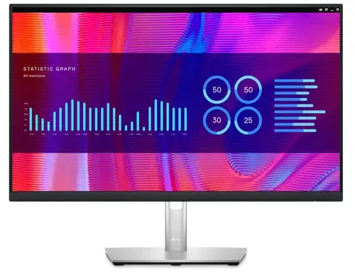Monitor IPS LED Dell 23.8inch P2423DE, QHD (2560x1440), HDMI, DisplayPort, Pivot (Negru/Argintiu)