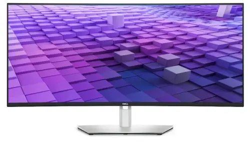 Monitor IPS LED Dell 38inch U3824DW, WQHD+ (3840 x 1600), HDMI, DisplayPort, Boxe, Ecran Curbat, 60 Hz, 5 ms (Argintiu)