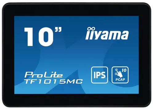 Monitor IPS LED Iiyama 10.1inch TF1015MC-B3, 1280 x 800, VGA, HDMI, DisplayPort, Touchscreen (Negru)