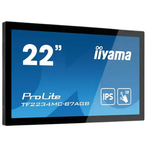 Monitor IPS LED iiyama 22inch TF2234MC-B7AGB, Full HD (1920x1080), VGA, HDMI, DisplayPort, Touchscreen