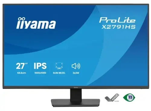 Monitor IPS LED Iiyama 27inch X2791HS-B1, Full HD (1920 x 1080), HDMI, DisplayPort, Boxe, 120 Hz, 1 ms (Negru)