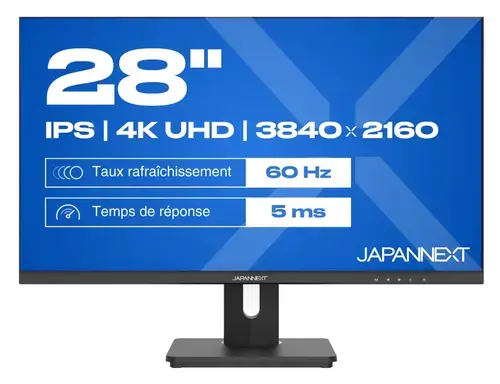 Monitor IPS LED JAPANNEXT 28inch JN-IPS280UHD60F-C65W-HSP, UHD (3840 x 2160), HDMI, DisplayPort, Boxe, Pivot (Negru)