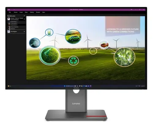 Monitor IPS LED Lenovo ThinkVision 27inch P27Q-40, WQHD (2560 x 1440), HDMI, DisplayPort, Pivot, 120 Hz, 4 ms (Negru)