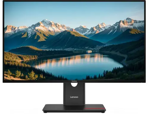 Monitor IPS LED Lenovo ThinkVision 27inch T27Q-40, WQHD (2560 x 1440), HDMI, DisplayPort, Pivot, 120 Hz, 4 ms (Negru)
