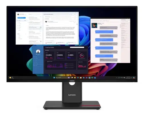 Monitor IPS LED Lenovo ThinkVision 27inch T27UD-40, UHD (3840 x 2160), HDMI, DisplayPort, Pivot, 0.4 ms (Negru)
