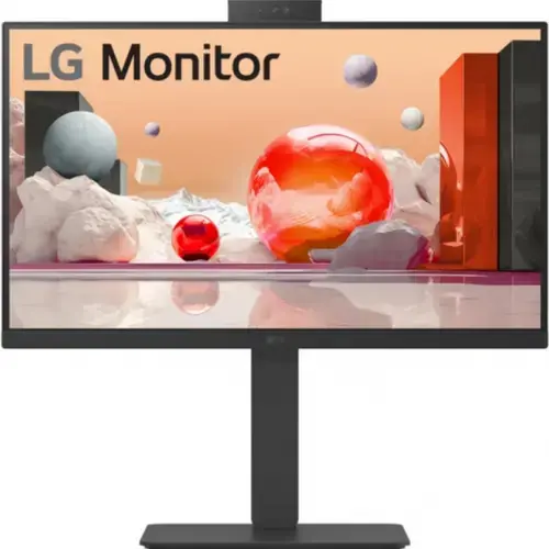 Monitor IPS LED LG 23.8inch 24BA850-B, Full HD (1920 x 1080), HDMI, DisplayPort, Boxe, Pivot (Negru)