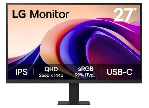 Monitor IPS LED LG 27inch 27U631A-B, QHD (2560 x 1440), HDMI, 100 Hz, 5 ms (Negru)
