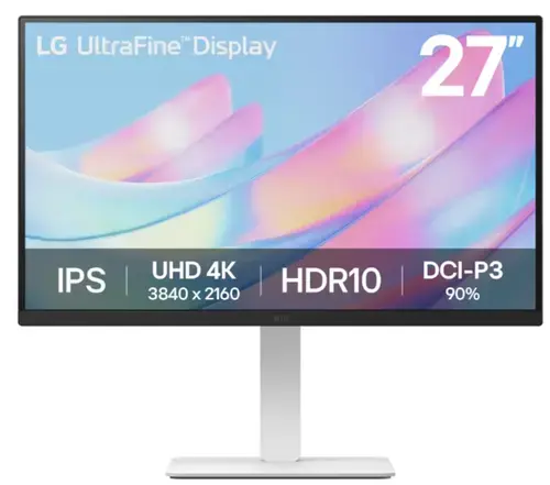Monitor IPS LED LG 27inch 27US550-W, UHD (3840 x 2160), HDMI, DisplayPort, Pivot (Alb)
