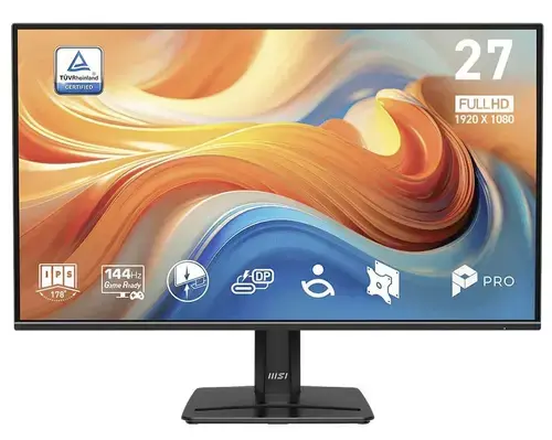 Monitor IPS LED MSI 27inch PRO MP272 E14C, Full HD (1920 x 1080), HDMI, Boxe, 144 Hz, 1 ms (Negru)