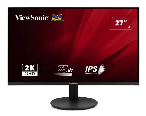 Monitor IPS LED ViewSonic 27inch VA2708-2K-HD-2, QHD (2560 x 1440), HDMI, DisplayPort, 75 Hz, 4 ms (Negru)