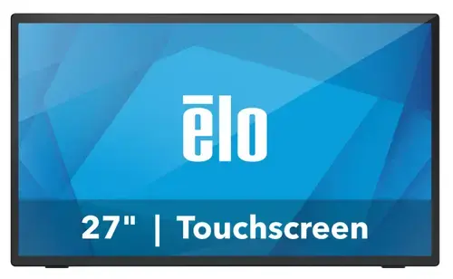 Monitor LED Elo 27inch 2770L, Full HD (1920 x 1080), VGA, HDMI, DisplayPort, Boxe, Touchscreen (Negru)
