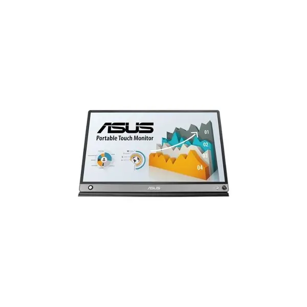 Monitor LED IPS ASUS ZenScreen MB16AHP, 15.6", Full HD, 60 Hz, 5 ms, Portabil, Argintiu