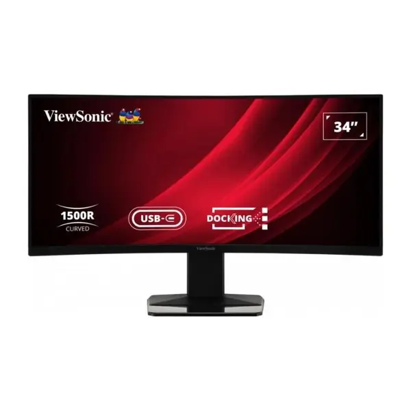 Monitor LED ViewSonic 34" VG3419C, UWQHD, DOCKING, Type-C, Display Port, HDMI, KVM, Vesa, Negru