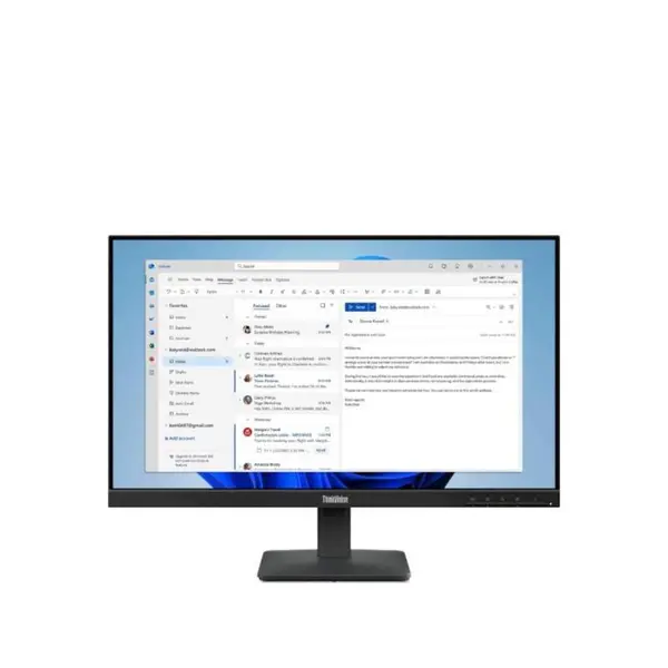 Monitor Lenovo ThinkVision S24-4e, 23.8", IPS, 100 Hz, 4 ms, Flicker Free, Low Blue Light, Negru