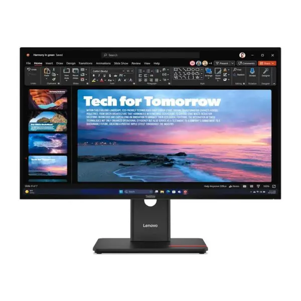 Monitor Lenovo ThinkVision T27qd-40, 27" IPS, QHD 2560x1440, 16:9, 6 ms, Negru