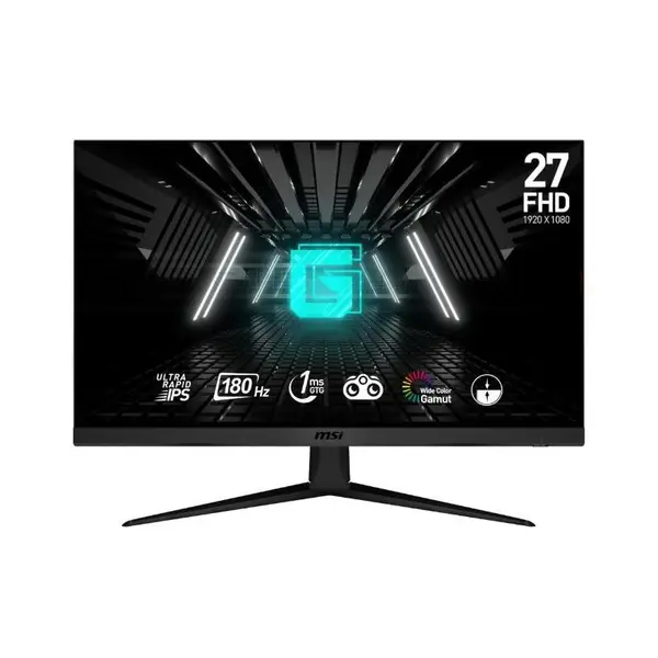 Monitor MSI 27" G2712F, Diagonal (inch): 27, Diagonal (cm): 69, Aspect ratio: 16:9, Panel: IPS, Resolution: 1920x1080, Refresh Rate: 180Hz, Response time GtG: 1ms, Brightness (max): 300 cd/m²