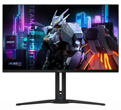 Monitor OLED Gigabyte AORUS 31.5inch FO32U, UHD (3840 x 2160), HDMI, DisplayPort, Boxe, Pivot, 165 Hz, 0.03 ms (Negru)