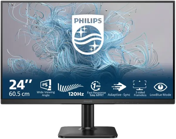 Monitor Philips - 24E2N1110, 23.8'', FHD, IPS WLED, Anti-Glare, negru
