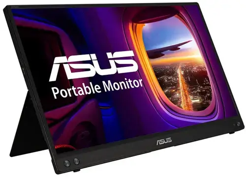 Monitor Portabil IPS LED ASUS 15.6inch MB16ACV, Full HD (1920 x 1080), USB Type-C (Negru)
