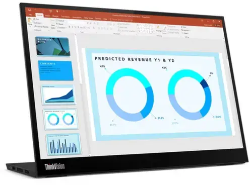 Monitor Portabil IPS LED Lenovo 14inch ThinkVision M14d, 2240 x 1400, USB Type-C (Negru)
