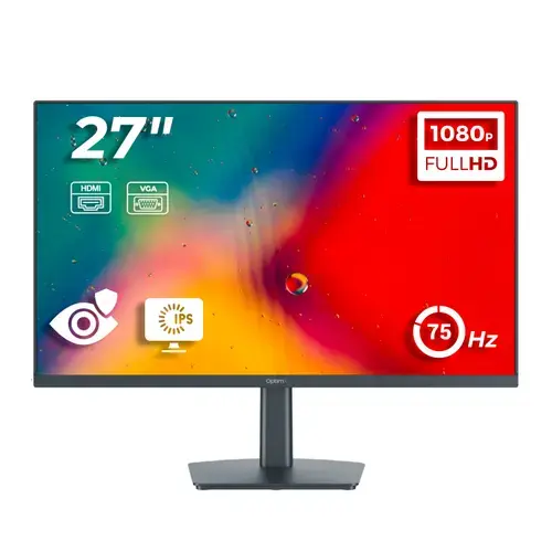 Monitor Profesional Office OptimX SE70IF, 27 Inch Full HD (1920x1080) IPS LED, HDMI, VGA, 75Hz Refresh Rate