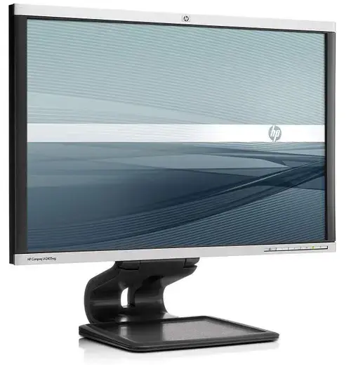 Monitor Refurbished LCD HP 24inch LA2405wg, 1920 x 1200, VGA, DVI, Display Port, USB, 5 ms (Negru/Argintiu)