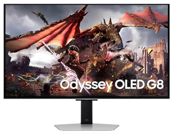 Monitor Samsung - 32DG802, Odyssey, 32'', QD, 240Hz, 0.3ms, OLED, argintiu