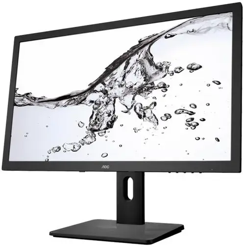Monitor TN LED AOC 23.6inch E2475PWJ, Full HD (1920 x 1080), HDMI, VGA, DVI, 2 ms, Boxe, Pivot (Negru)