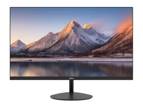 Monitor VA LED Dahua 23.8inch DHI-LM24-A200Y, Full HD (1920 × 1080), VGA, HDMI, 100 Hz, 10 ms (Negru)