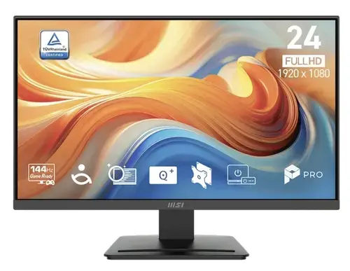 Monitor VA LED MSI 23.8inch PRO MP241 E14V, Full HD (1920 x 1080), HDMI, DisplayPort, 144 Hz, 1 ms (Negru)