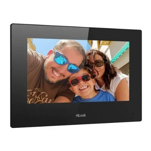 Monitor videointerfon TCP/IP HiLook, ecran tactil 7, Wi-Fi 2.4GHz, PoE, Audio - VI-H460WD