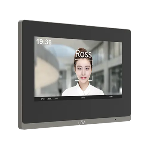 Monitor videointerfon TCP/IP, LCD TFT Touch Screeen 7 inch, PoE, WiFi - UNV OEI-372S-H-W