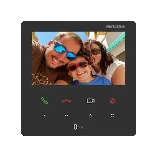Monitor videointerfon TCP/IP, TFT LCD 4.3 inch touch screen 9 butoane, PoE, WiFi - HIKVISION DS-KH6110-WE1