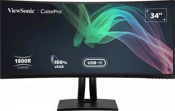 Monitor ViewSonic - ColorPro VP3481A, 34'', UWQHD, VA, USB Hub, Curved
